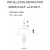 Настольная лампа Odeon Light Hotel 2195/1T