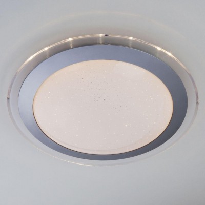 Потолочный светодиодный светильник Eurosvet Fusion 40002/1 LED матовое серебро