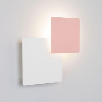 Настенный светодиодный светильник Eurosvet Screw 40136/1 белый/розовый